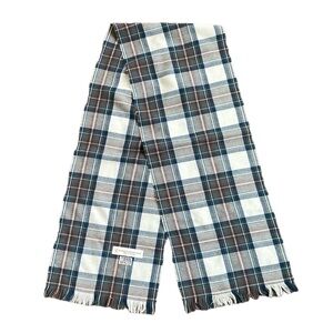 Kinloch Anderson 100% Pure New Wool Made in Scotland Plaid Scarf 58" x 10”